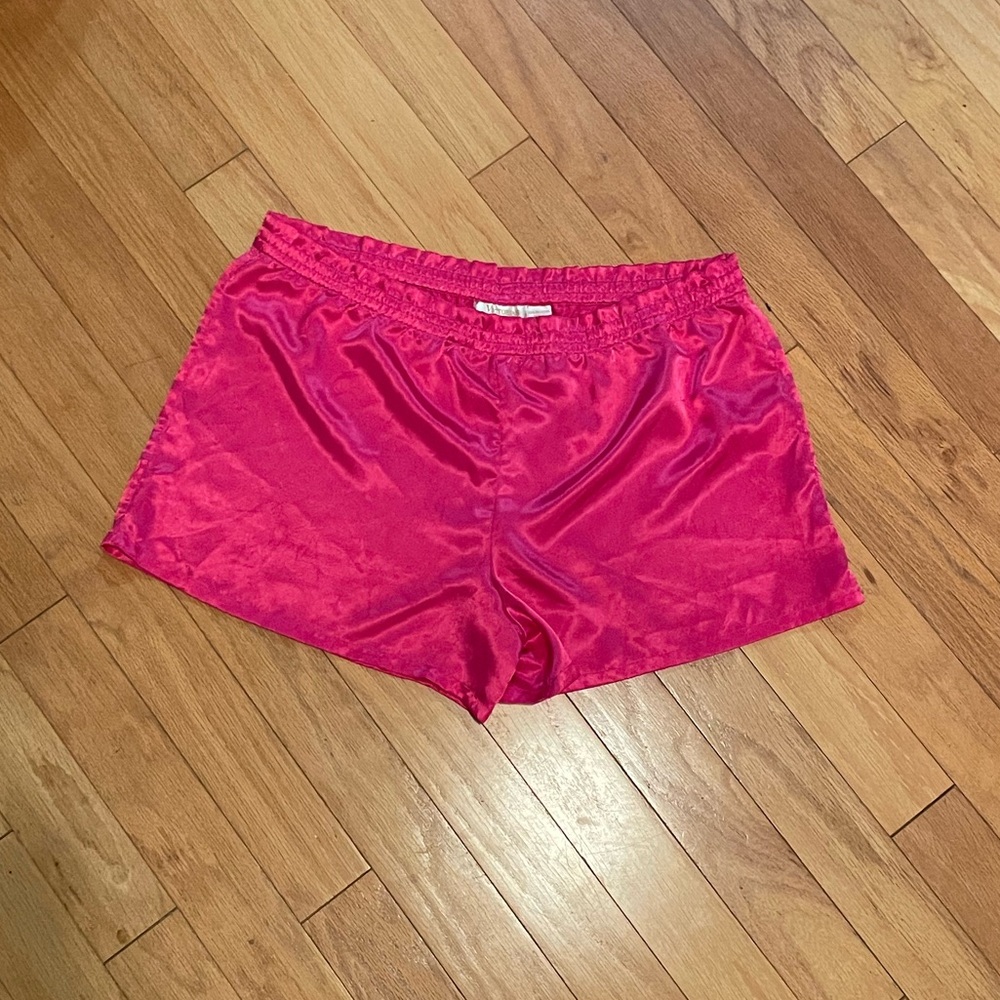 Victoria’s Secret Gold Label Satin-like Pink Sleep Shorts - Picture 6 of 16
